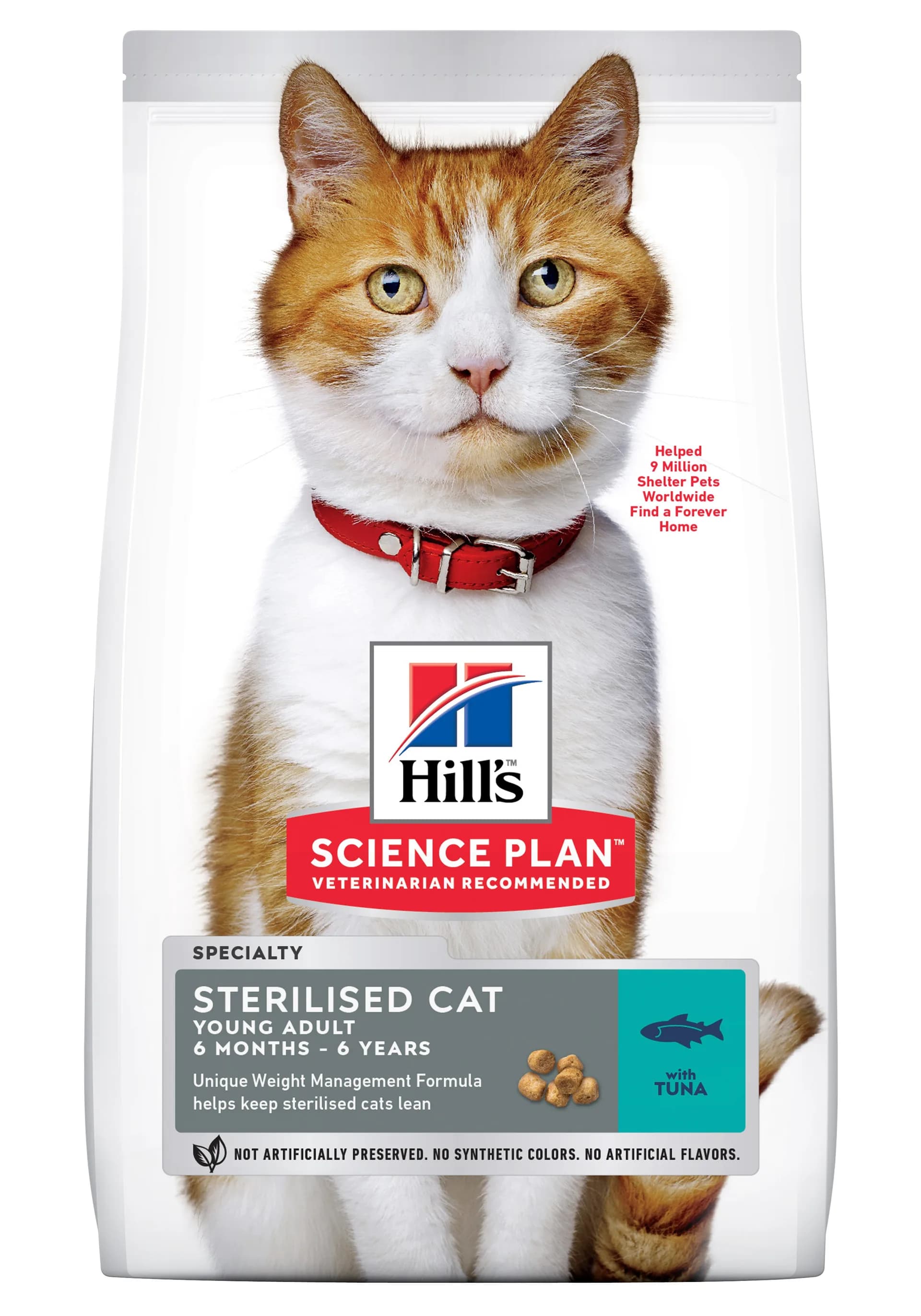 Hill's Science Plan Young Adult Sterilised Cat Tuna karma sucha dla kotów sterylizowanych z tuńczykiem 3 kg