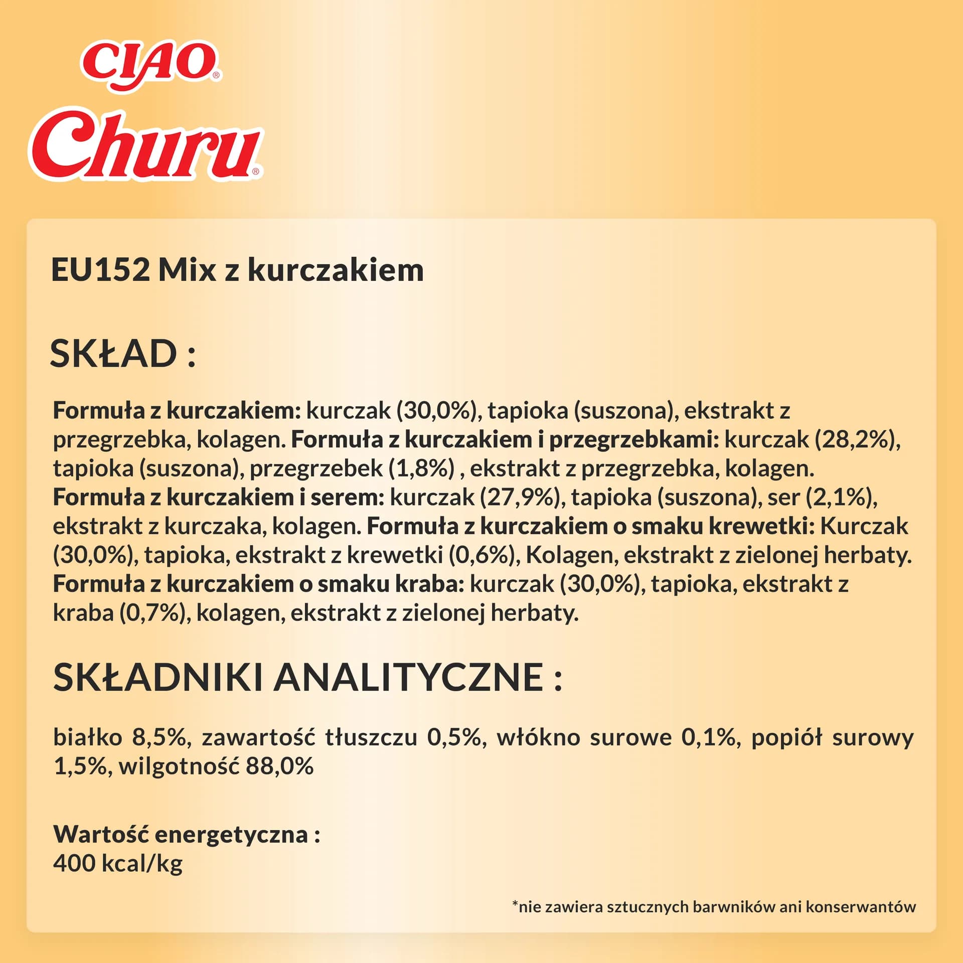 INABA Cat Churu Varieties Chicken słoik 50 × 14 g 700 g