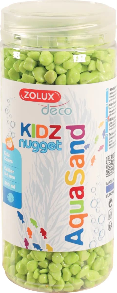Zolux Aquasand podłoże dekoracyjne do akwarium Kidz Nugget – czerwony