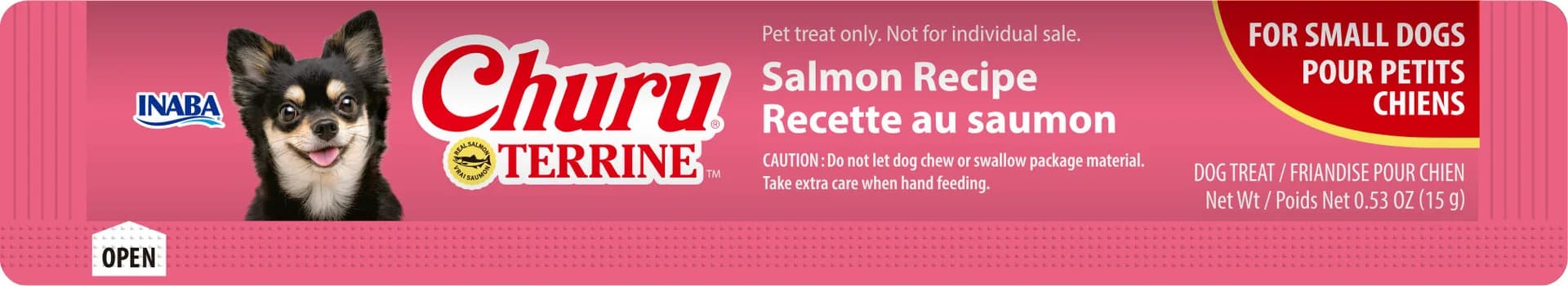 INABA Dog Churu Terrine Salmon przysmak dla szczeniąt i młodych psów Salmon 4 x 15 g (60 g)