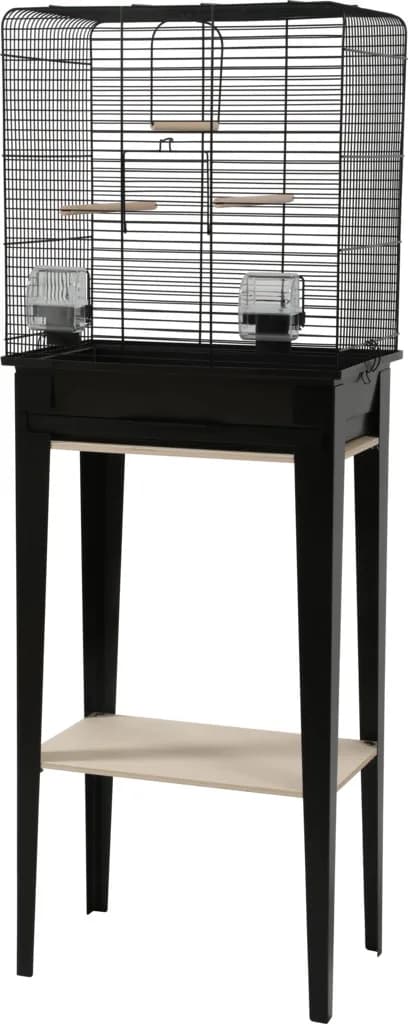 Zolux Klatka dla ptaków ze stojakiem Chic Loft – biały, 124x44,5x28 cm