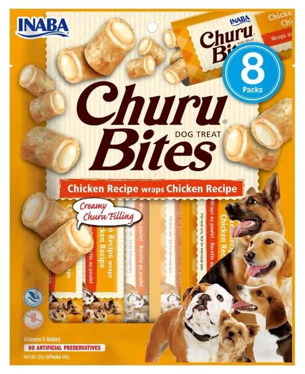 INABA Dog Churu Bite Chicken Wraps przysmak dla psów Chicken 8 x 12 g