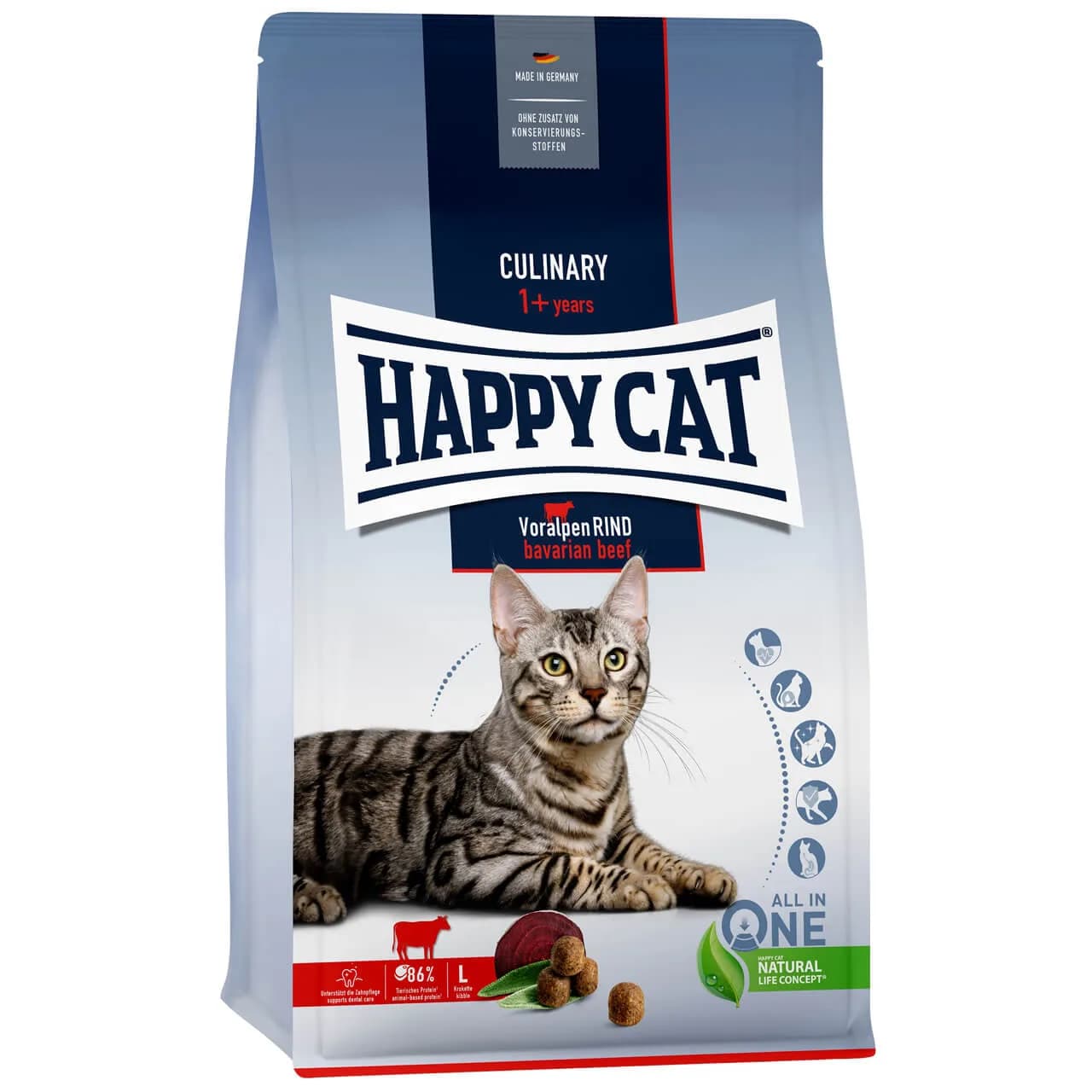Happy Cat Culinary Bavarian Beef sucha karma dla kotów wołowina bawarska – 1,3 kg