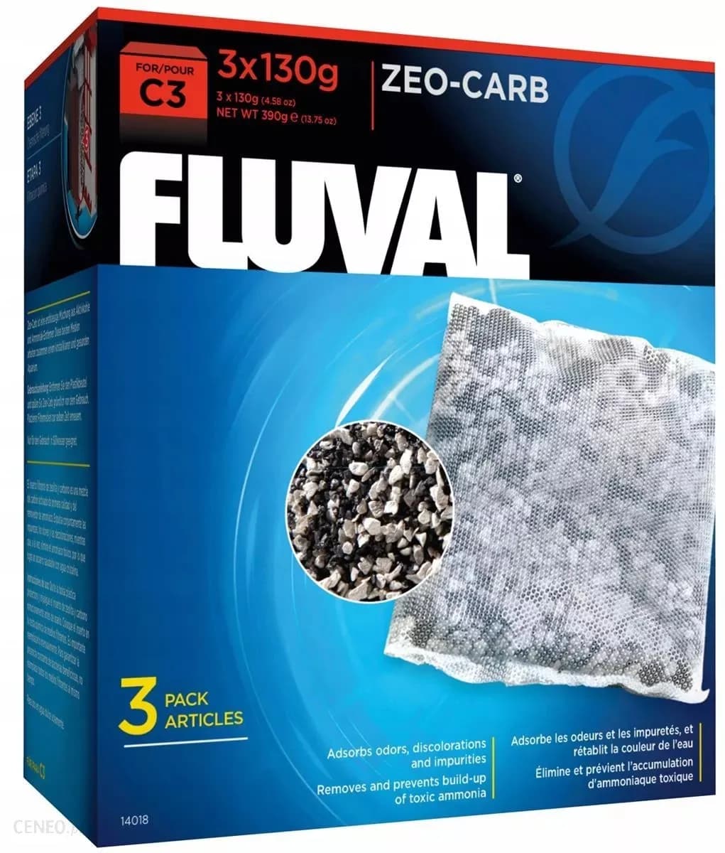 Fluval Zeo Carb wkład filtracyjny do filtrów C2 C3 i C4 3 szt. – Fluval C3