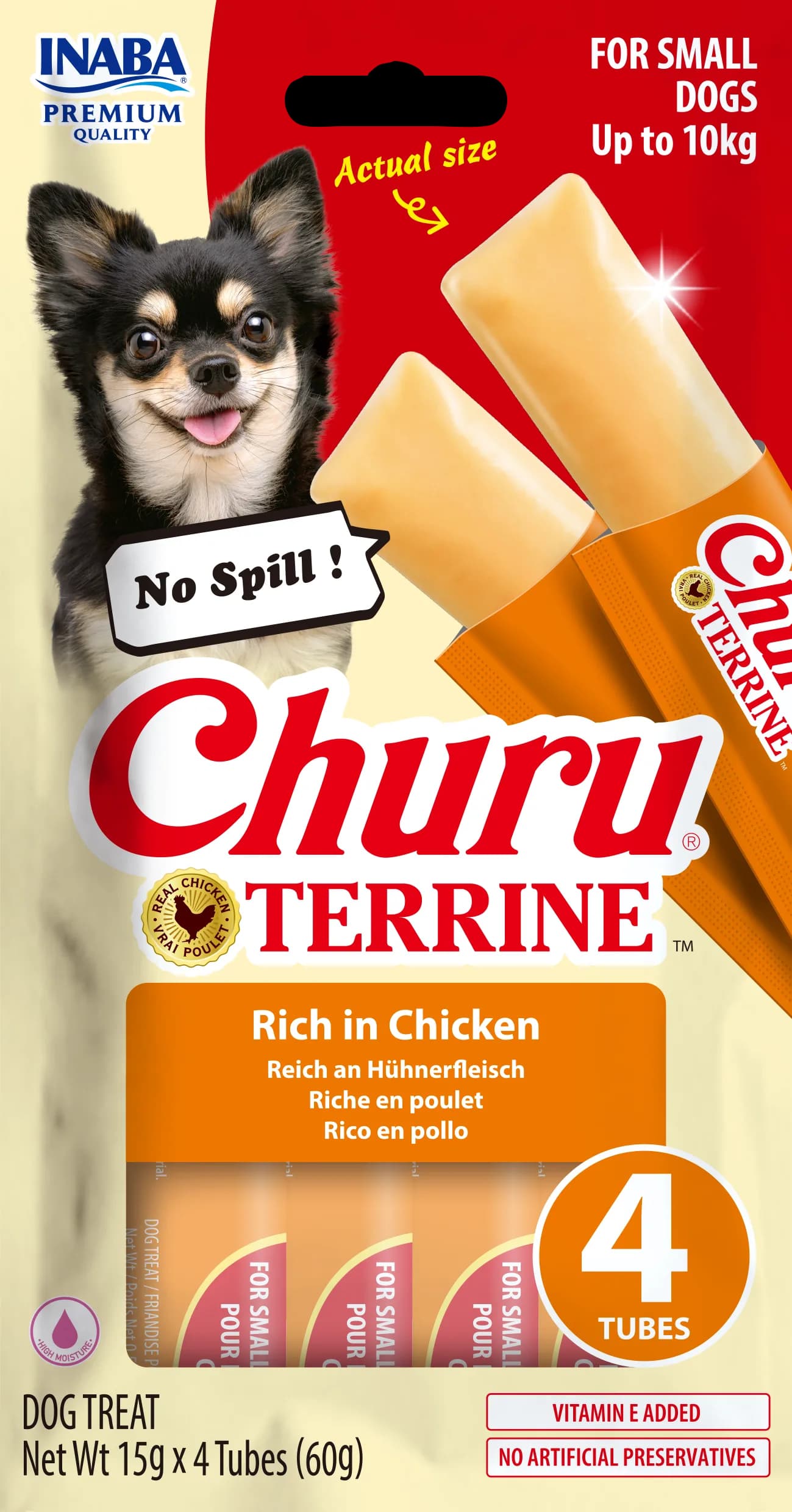 INABA Dog Churu Terrine Chicken przysmak dla psów 4 x 15 g (60 g)