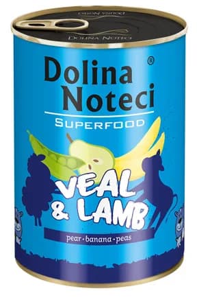 Dolina Noteci Superfood Cielęcina i Jagnięcina dla psa