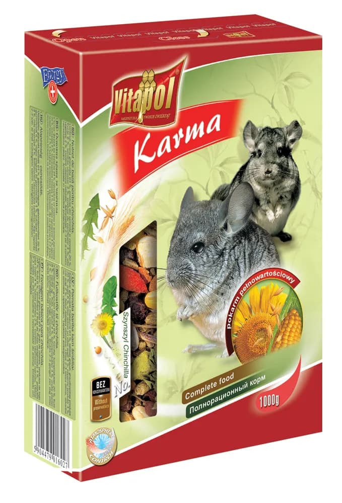 Vitapol Karmeo Karma pełnoporcjowa dla szynszyli – 450 g