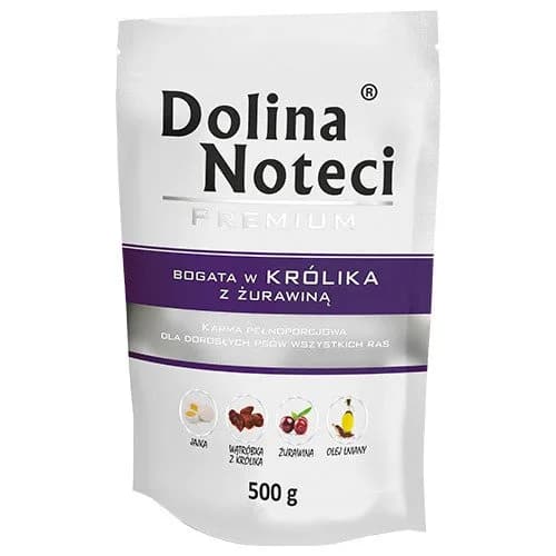 Dolina Noteci Premium saszetka bogata w królika z żurawiną dla psa