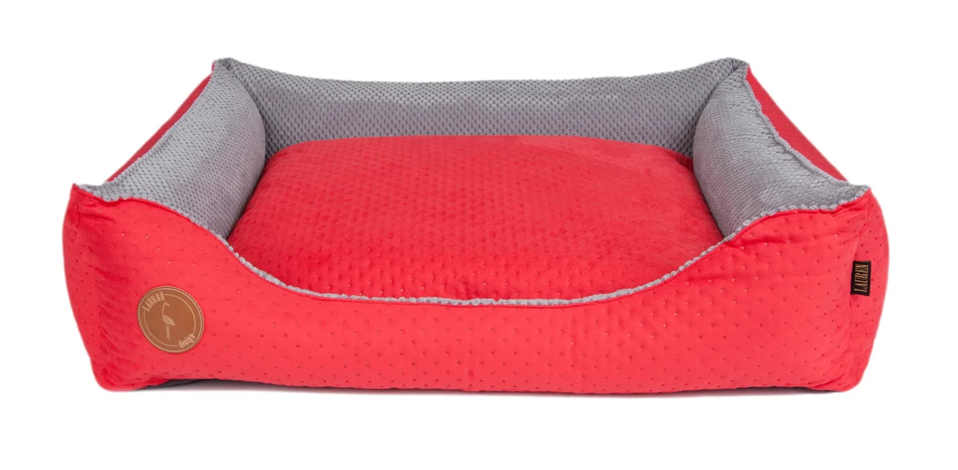 Lauren Design Legowisko pikowane Cezar dla psa i kota – brązowy, 60 × 50