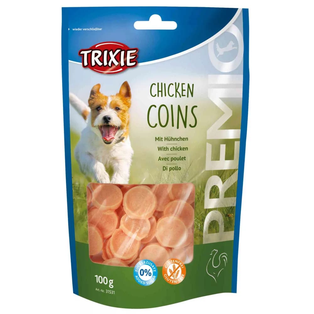 Trixie Przekąski dla psa Premio talarki suszony kurczak 100 g