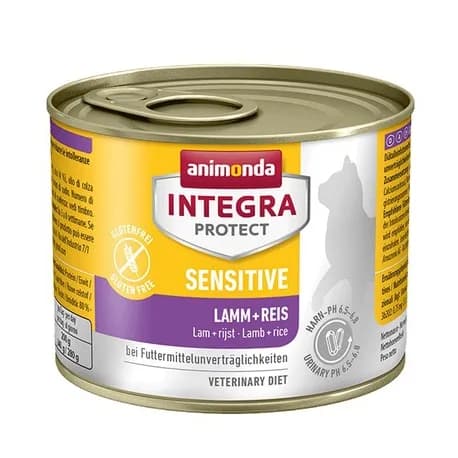 Animonda Integra Protect Sensitive karma mokra dla dorosłych kotów jagnięcina 200 g