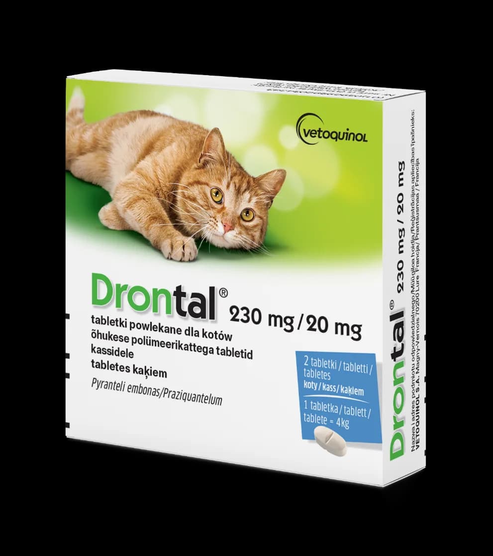 Vetoquinol Drontal dla kotów 2 tabletki