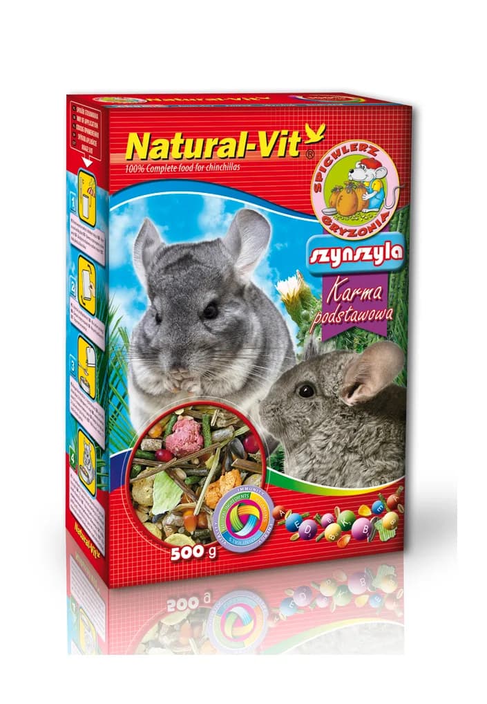 Natural-Vit Spichlerz gryzonia dla szynszyli 500 g