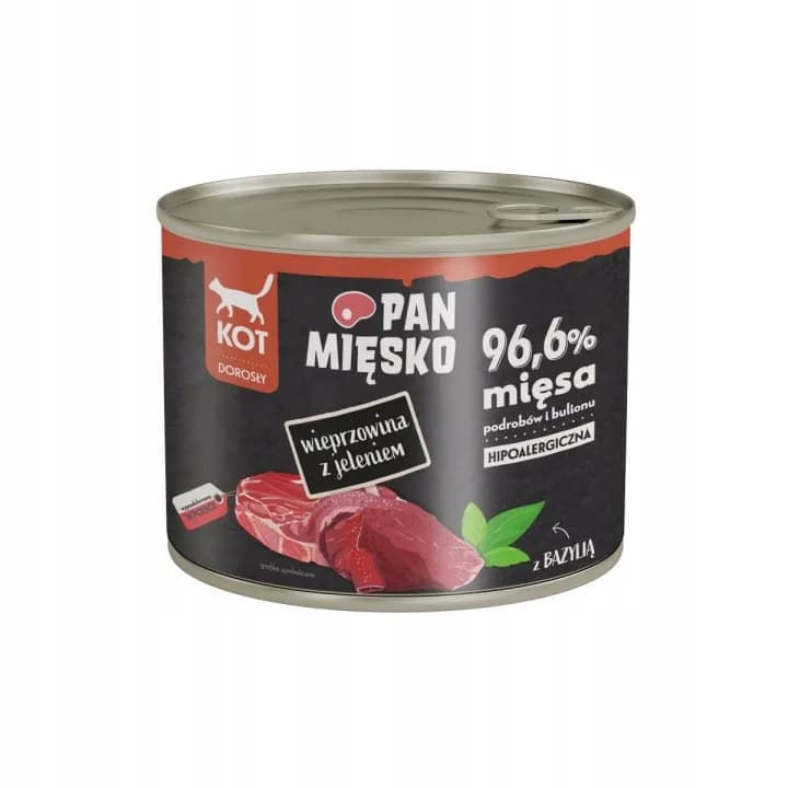 Pan Mięsko Karma mokra dla kota Wieprzowina z jeleniem