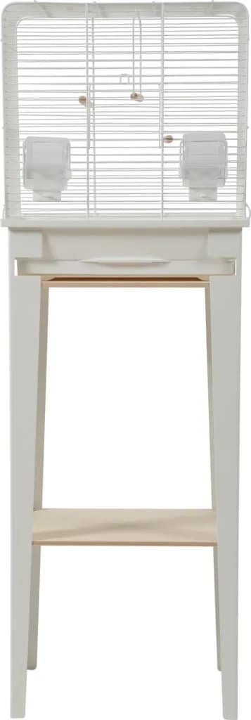 Zolux Klatka dla ptaków ze stojakiem Chic Loft – biały, 113x38x24,5 cm