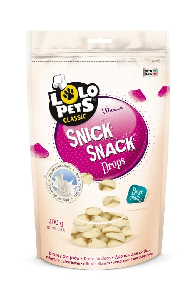 Lolo Pets Dropsy Mleczne z Witaminami przysmak dla psa