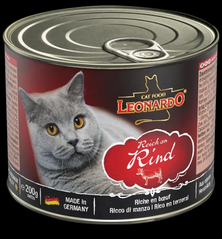 Leonardo Mokra karma dla kotów, wołowina – 200 g