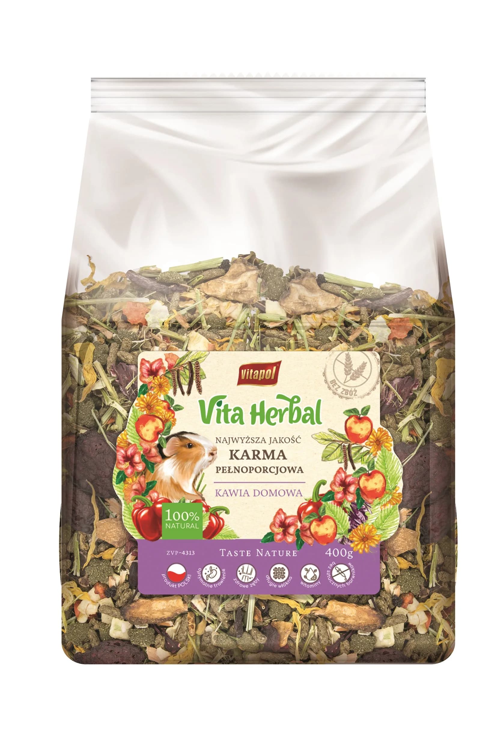 Vitapol Vita Herbal karma pełnoporcjowa dla kawii domowej – 400 g
