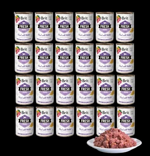 Brit mokra karma Fresh cielęcina i proso dla psa 400 g