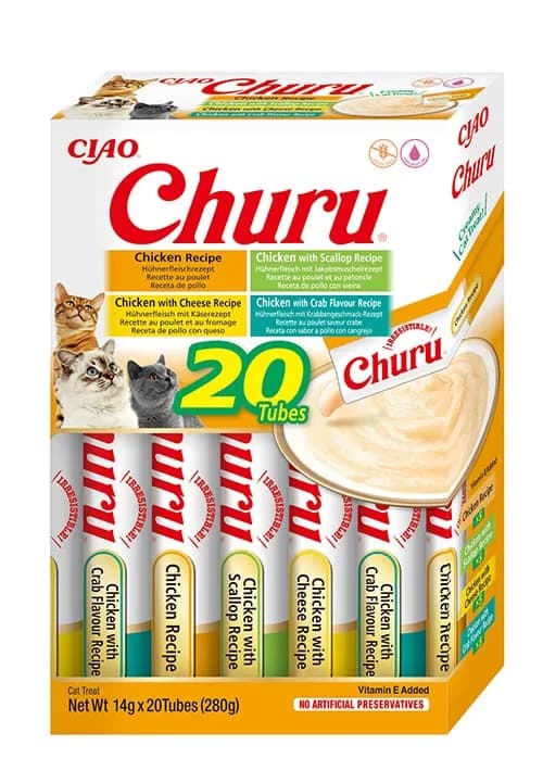 INABA Cat Churu Varieties przysmak dla kotów Chicken 20 × 14 g 280 g