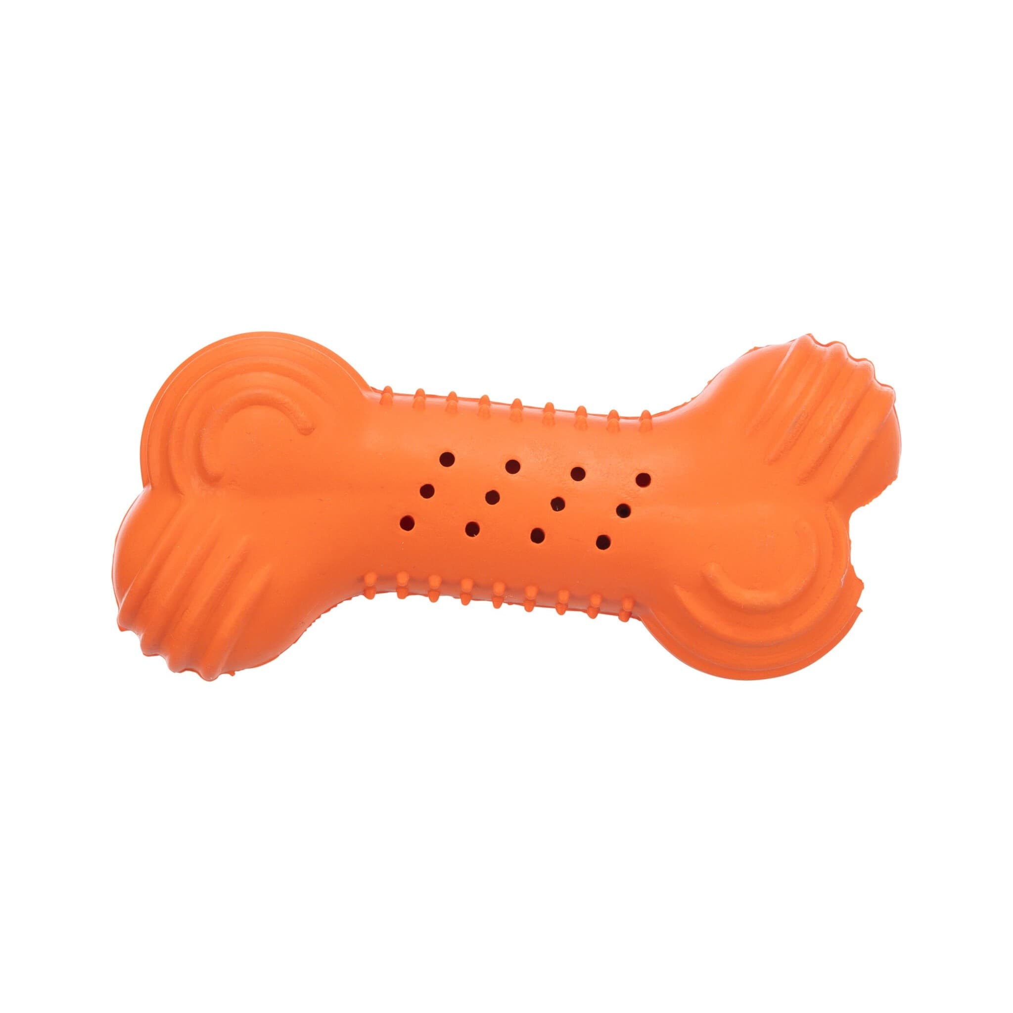 Trixie Szeleszcząca kość z kauczuku – pomarańczowy, 11 cm