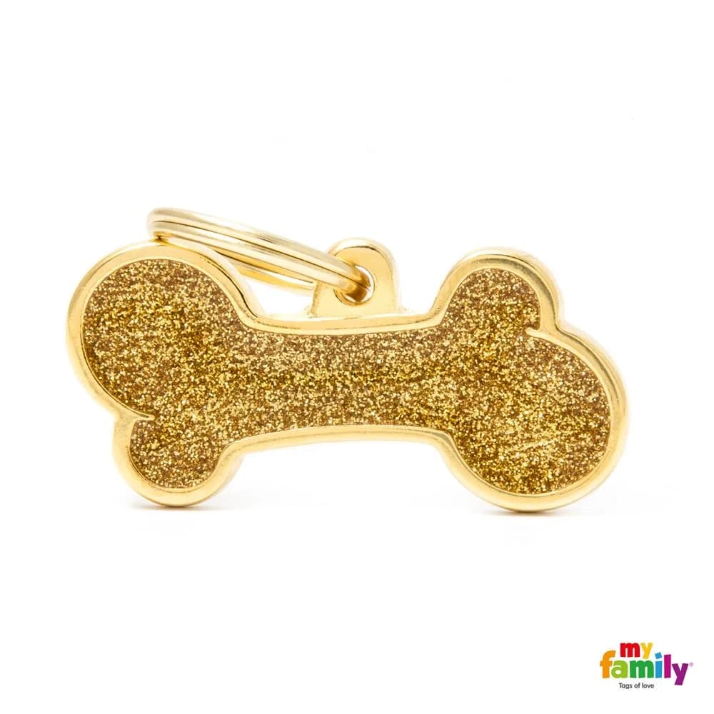 My Family Adresówka Shine Gold Kość L