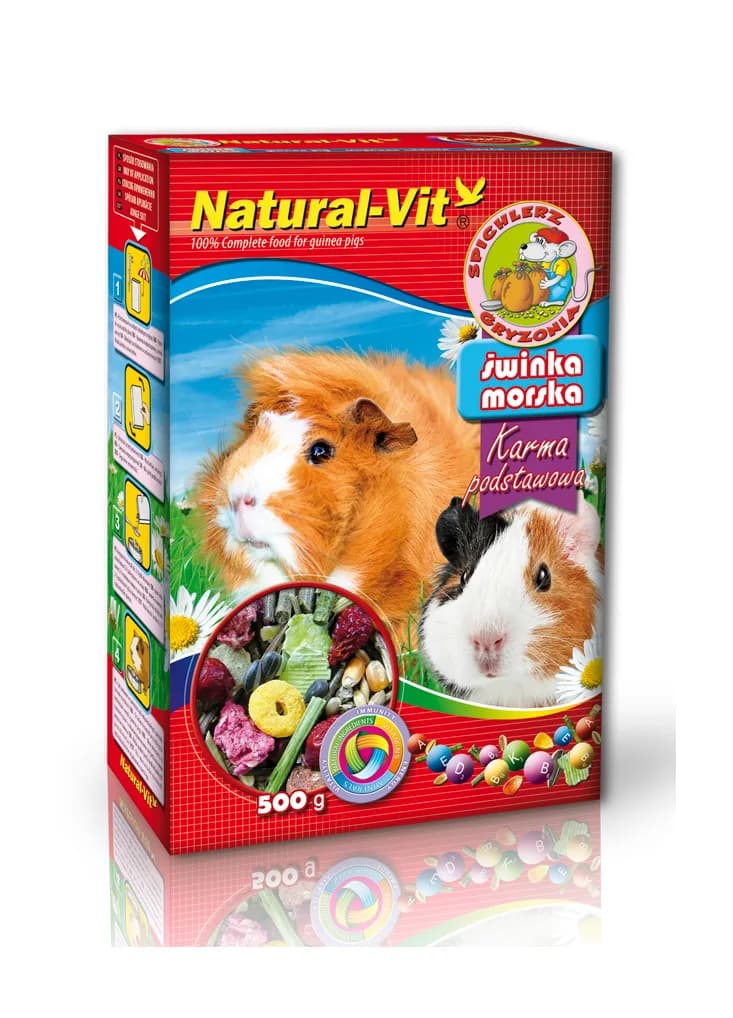 Natural-Vit Spichlerz gryzonia dla świnek morskich 500 g