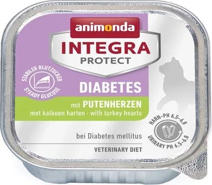 Animonda Integra Protect Diabetes karma mokra z sercami indyczymi dla kota 100 g