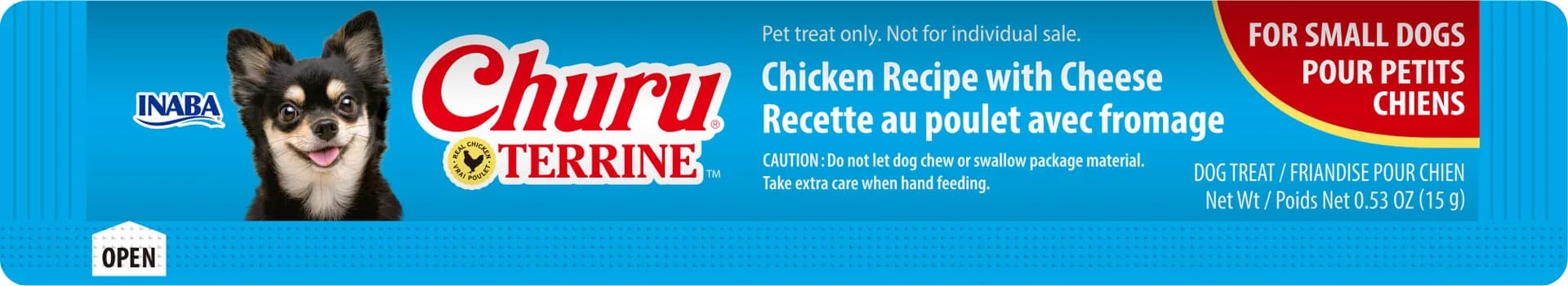 INABA Dog Churu Terrine Chicken & Cheese 4 × 15 g (60 g)