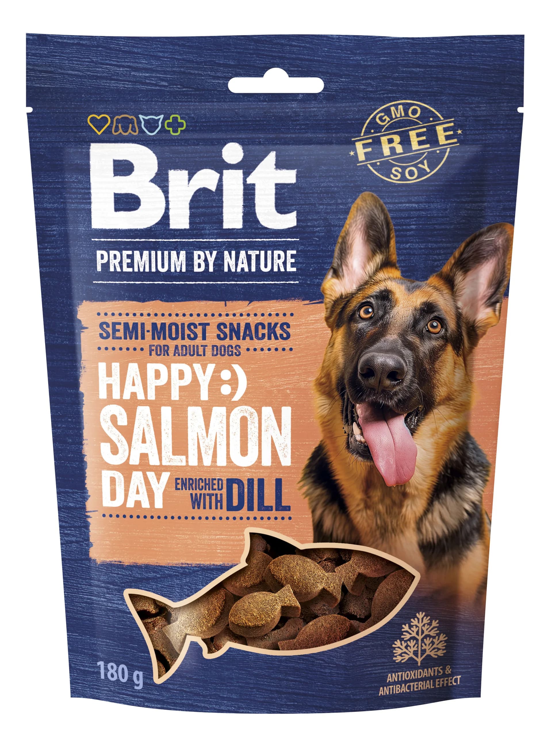 Brit Premium Dog Snack przysmak dla wszystkich psów Salmon With Dill 180 g