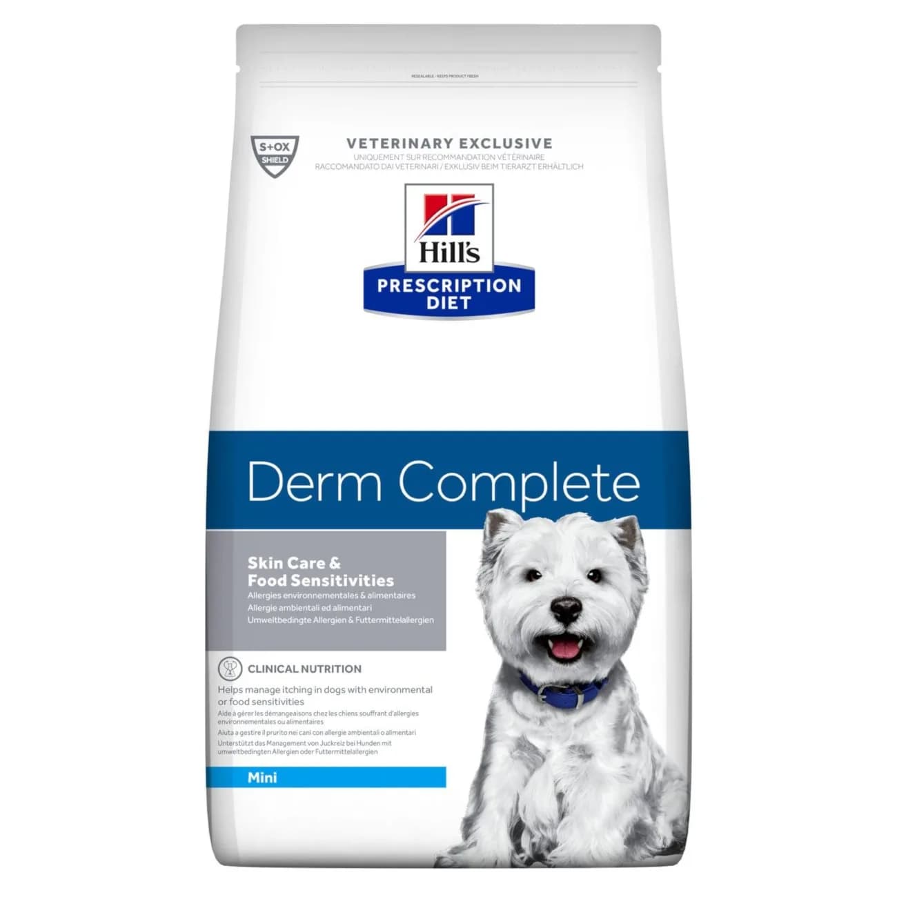 Hill's Prescription Diet Canine Derm Complete Mini karma sucha dla psów 1,5 kg