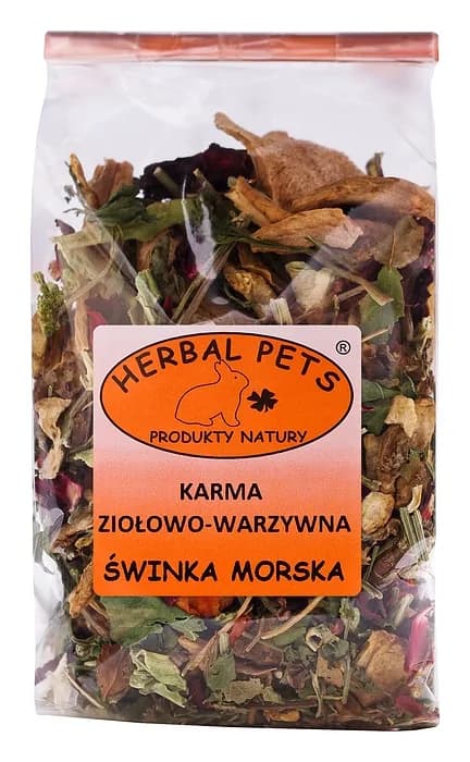 Herbal Pets Karma ziołowo warzywna uzupełniająca karma dla świnki morskiej 150 g