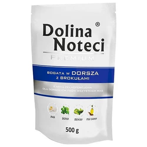 Dolina Noteci Premium saszetki Bogata w Dorsza z Brokułami dla psa