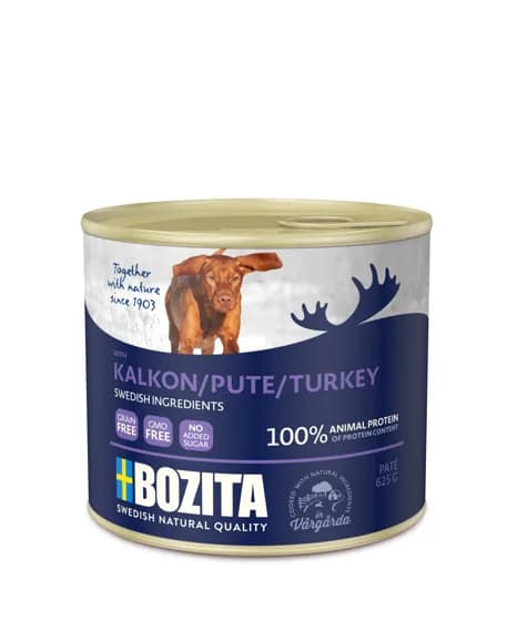 Bozita Mokra karma dla psów w puszkach indyk 625 g