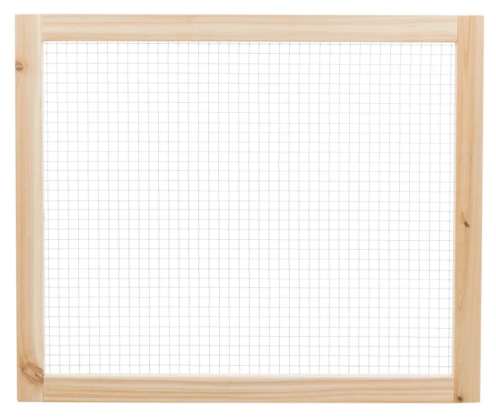Trixie Wybieg domowy drewniano-metalowy dla świnki morskiej – 4 × elementy: 60 × 50 cm