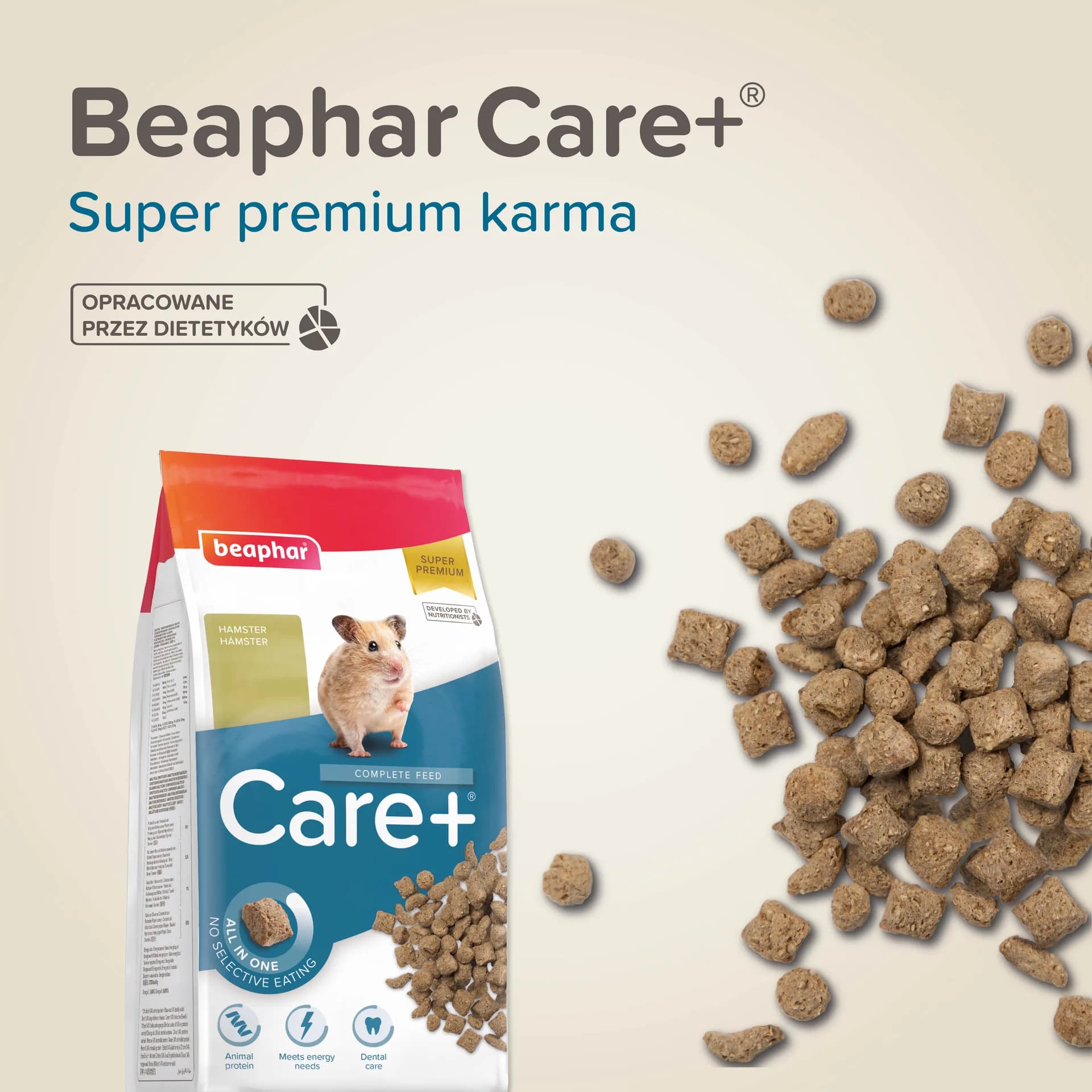 Beaphar Care+ karma Super Premium dla chomików – 700 g
