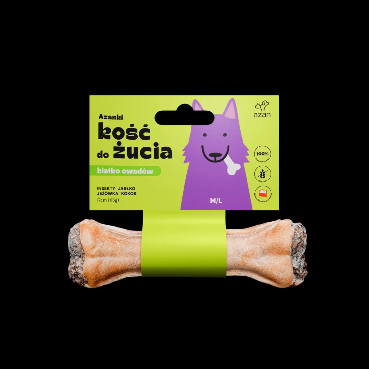Azanki Kość dla psa – 12 cm