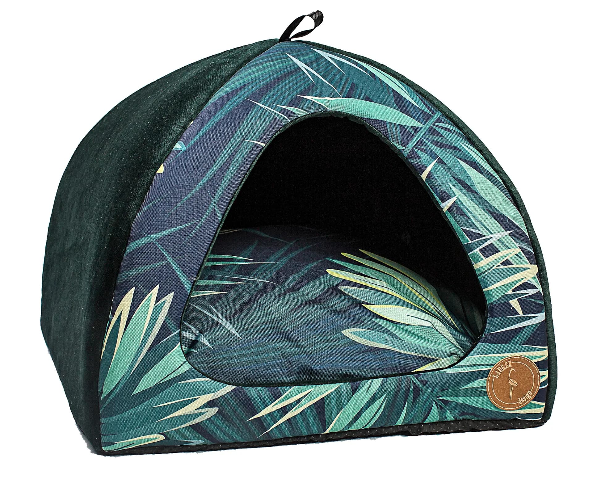 Lauren Design Budka dla psa i kota Bella Tropic i wymiary Tropic + róż minky/50 x 50 cm