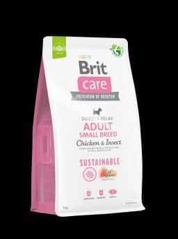 Brit Care Dog Sustainable Adult Small Breed karma sucha z kurczakiem i owadami dla dorosłych psów małych ras