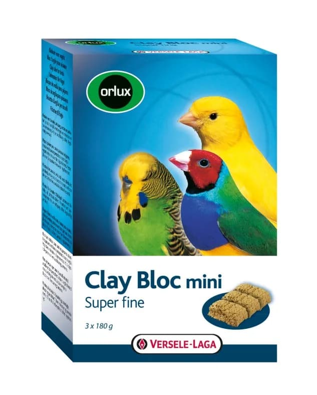 Versele-Laga Clay Bloc Mini Kostka gliniana dla kanarków, papużek i ptaków tropikalnych 540 g