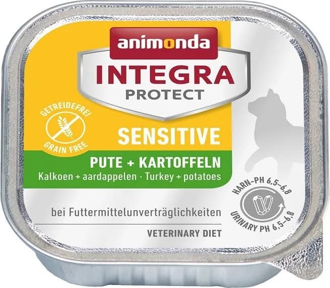 Animonda Integra Protect Sensitive karma mokra dla dorosłych kotów indyk z ziemniakami 100 g