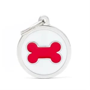 My Family Adresówka Charms Kółko Kość Czerwona