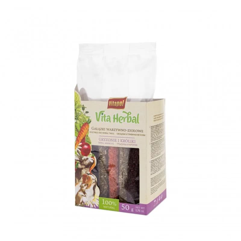 Vitapol Herbal gałązki warzywno-ziołowe dla gryzoni 50 g