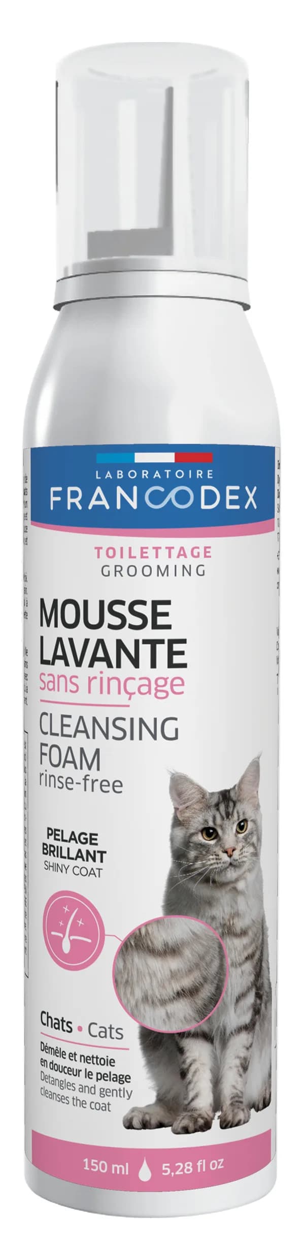 Francodex Pianka myjąca bez spłukiwania dla kotów 150 ml