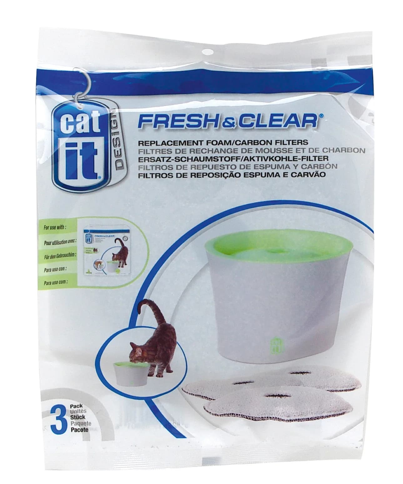 Catit Filtr wymienny do fontanny Fresh & Clean dla kota od Hagen