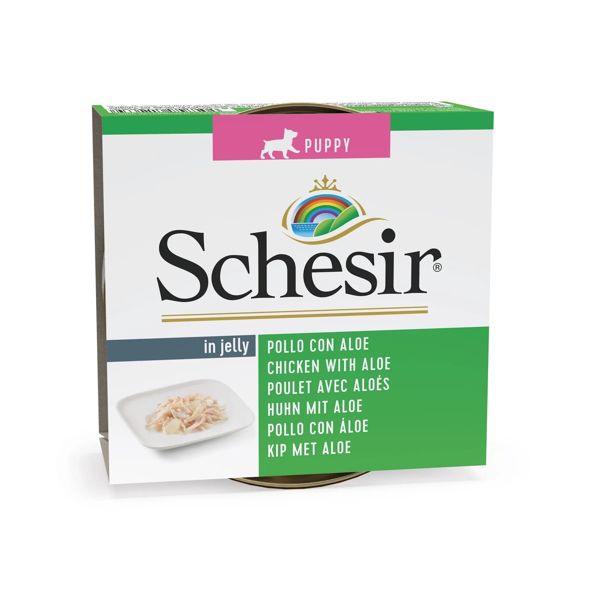 Schesir karma mokra dla szczeniąt kurczak z aloesem 150 g