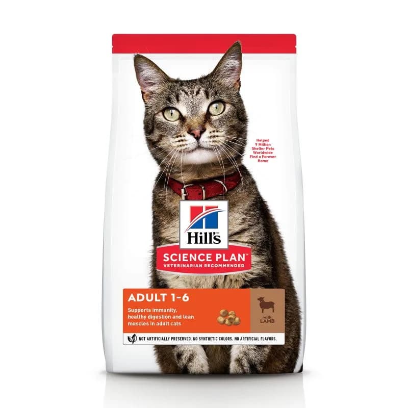 Hill's Sp Feline Adult karma sucha dla dorosłych kotów Lamb Jagnięcina 1,5 kg