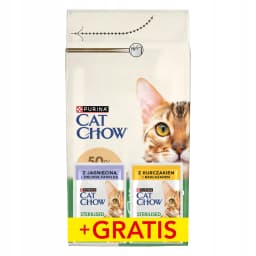 Cat Chow Purina Sterilised karma sucha z kurczakiem dla dorosłych kotów po sterylizacji 1,5 kg