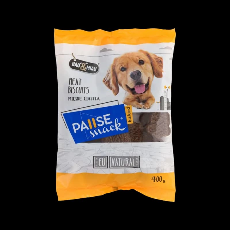 Hau&Miau Pausesnack Baked przysmak dla psów Mięsne ciastka 400 g