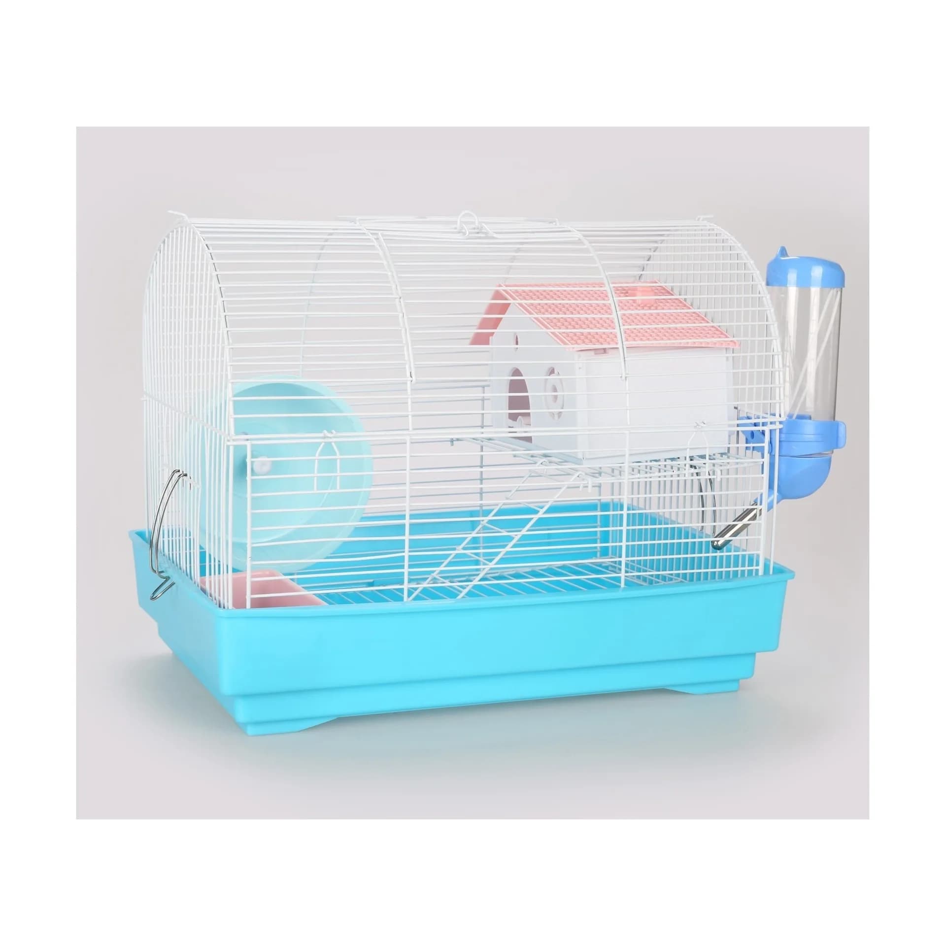 Panama Pet Klatka dla gryzoni do czasowego pobytu biało niebieska 33 x 23 x 26 cm